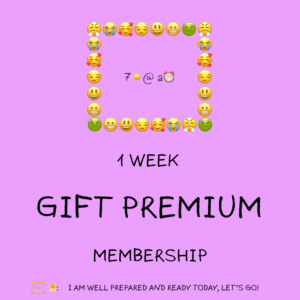 1 Week 7☀️@a⏰ Premium Membership Gift